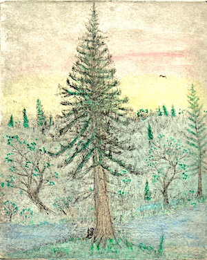 Artist as a Small Part of Nature - click to enlarge