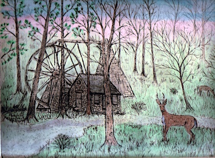 The Old Water Wheel - Click to Enlarge